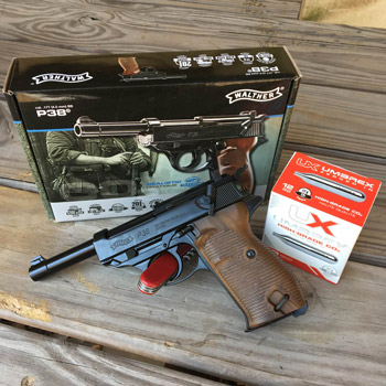 Walther P38 and Umarex 12 gram 12 count CO2